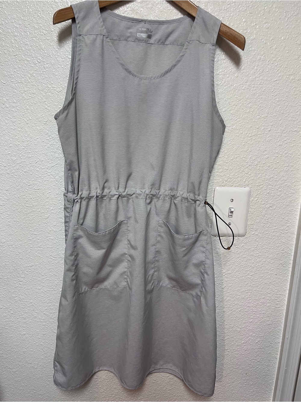 Merrell Women's Sm Breathable Sleeveless Tank Dress Hiking Outdoor Active Gray